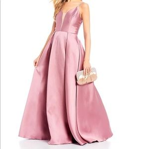 Elegant Pink Evening Gown